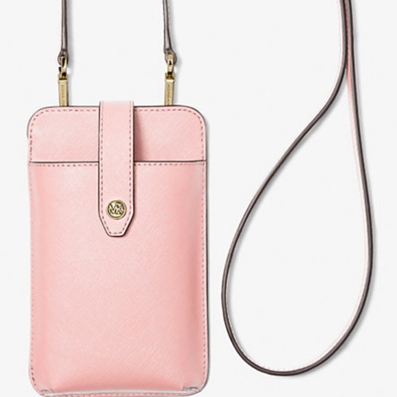 MK Saffiano Leather Smartphone Crossbody Bag - Picture 7 of 7